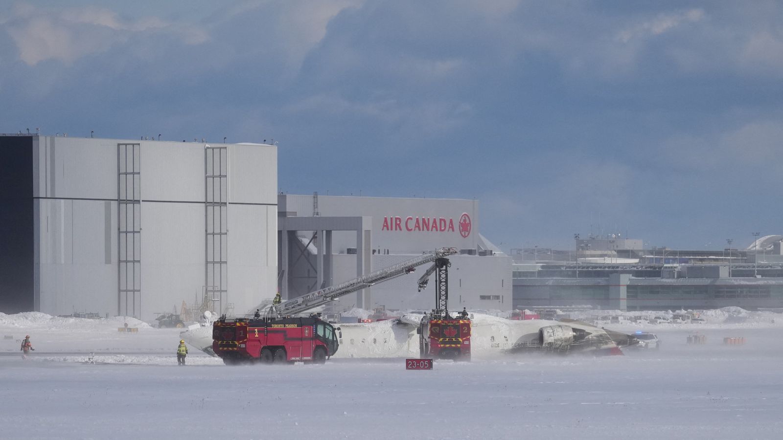 Watch live from Toronto airport after plane crash | News UK Video News ...
