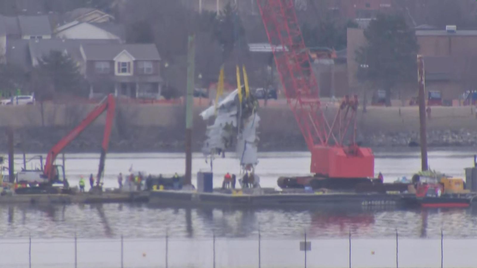 Plane wreckage retrieved from Washington DC river after collision | US ...