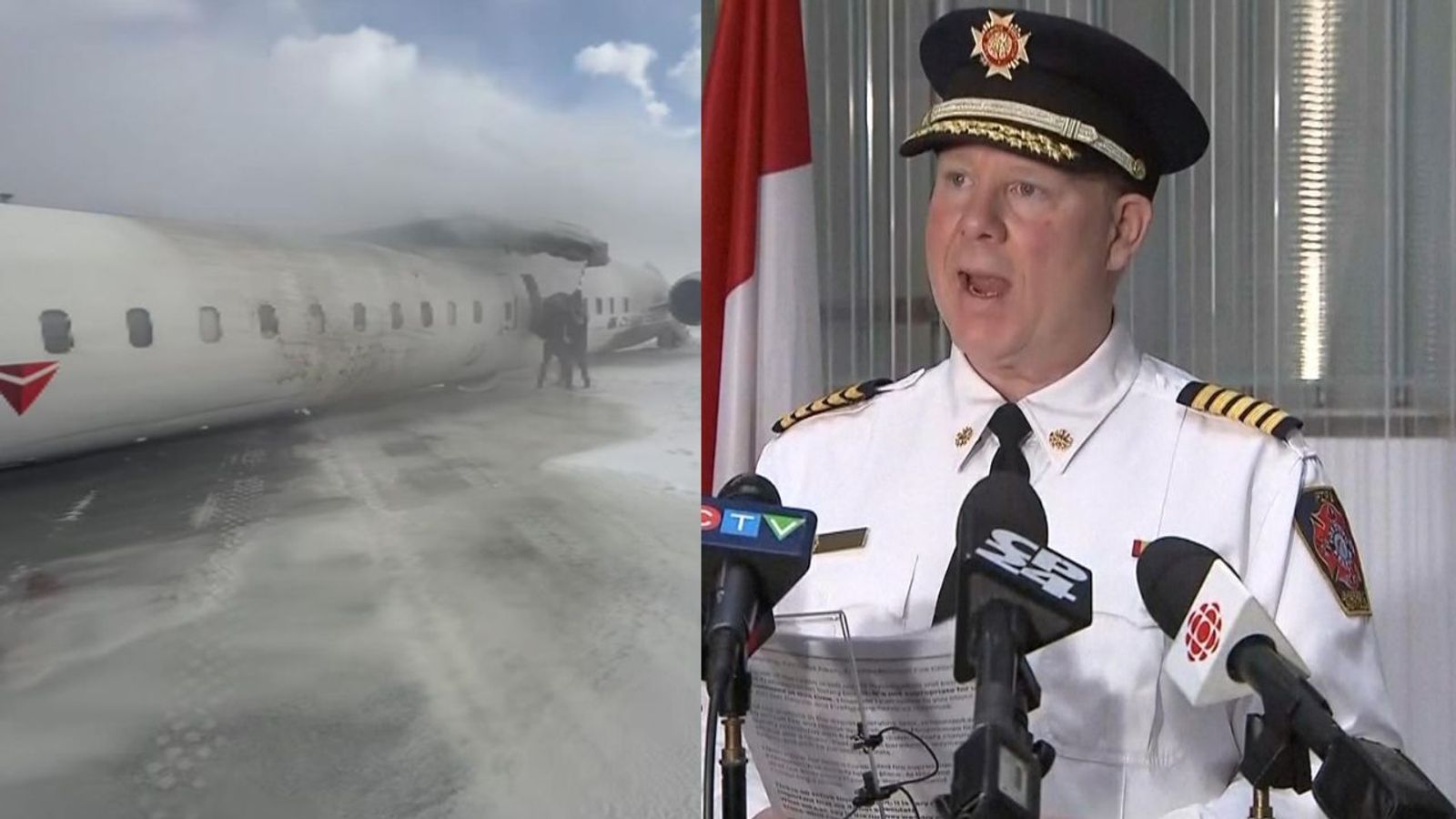 Toronto plane crash Officials give update after plane crashes and