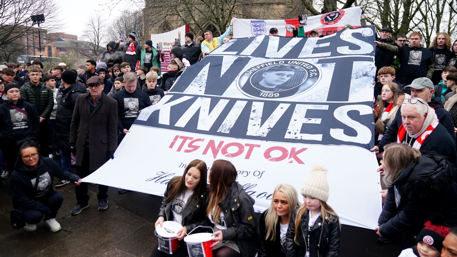 Hundreds march through Sheffield in memory of teenager stabbed to death at school