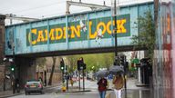 General view of Camden High Street, in north London, as the UK continues in lockdown to help curb the spread of the coronavirus.
