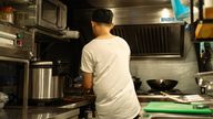 Chef in a restaurant kitchen