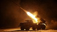 Ukrainian servicemen fire a BM-21 Grad multiple-launch rocket system toward Russian troops on a front line near the town of Chasiv Yar
Tuesday, 25th February 2025, 08:48
