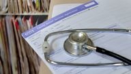 File photo dated 10/09/14 of a registration form and a stethoscope at the Temple Fortune Health Centre GP Practice near Golders Green, London. GPs in England have accepted new contract amendments which would "bring back the family doctor" and end the "8am scramble" for appointments, the Government has said. Issue date: Friday February 28, 2025.