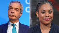 Reform UK leader Nigel Farage and Conservative leader Kemi Badenoch.
Pic: PA
