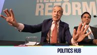Reform UK leader Nigel Farage and Chairman of Reform UK Zia Yusuf during a press conference at Church House in central London. Picture date: Wednesday February 5, 2025.