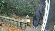 Paul Howell was caught on CCTV falling foul of the trap.
Pic: Northumbria Police