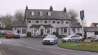  Sunday 16/02/2025 GVs from The Three Horseshoes pub in the village of Knockholt, Kent, where a woman was shot on Friday night. 
Ingest 26 NM26 SAF SEVENOAKS PUB SHOOTING MURDER GVS

