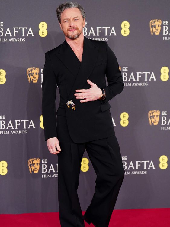 James McAvoy at the BAFTA Film Awards. Pic: PA