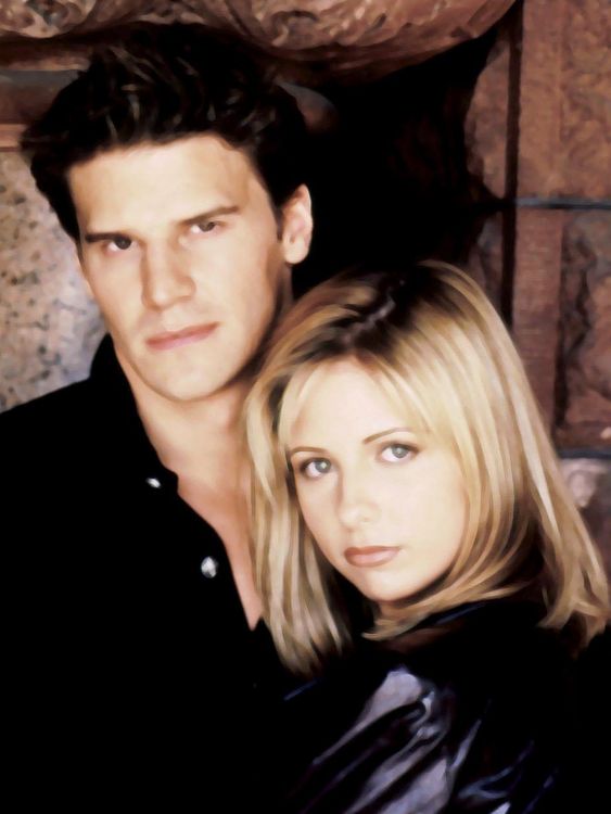 'Buffy the Vampire Slayer' - David Boreanaz and Sarah Michelle Gellar 31 Jan 2003 Credit 20th Century Fox Film Corp
FROM REX: Set 402833 Image 402833g Photographer 20thC.Fox/Everett/Shutterstock
