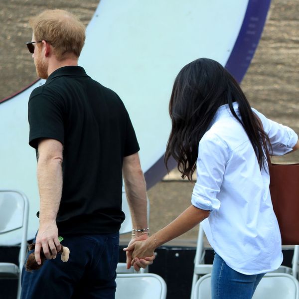 Prince Harry and Meghan Markle attend a Wheelchair Tennis match at the 2017 Invictus Games in Toronto, Canada. PRESS ASSOCIATION Photo. Picture date: Monday September 25, 2017. Photo credit should read: Danny Lawson/PA Wire          