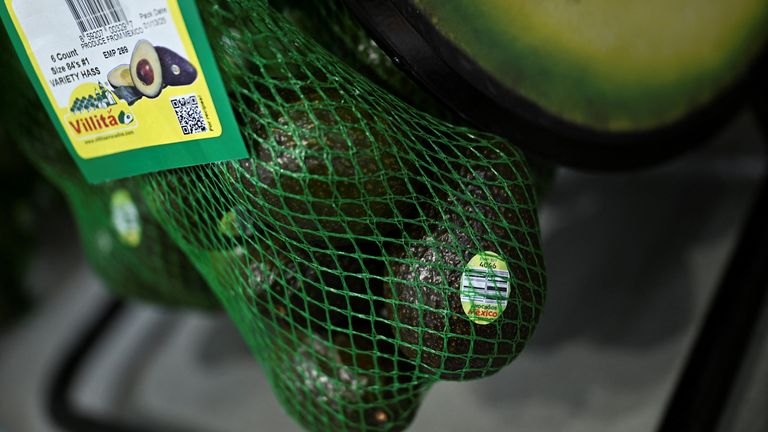 Avocados from Mexico at a store in the US. Pic: Reuters