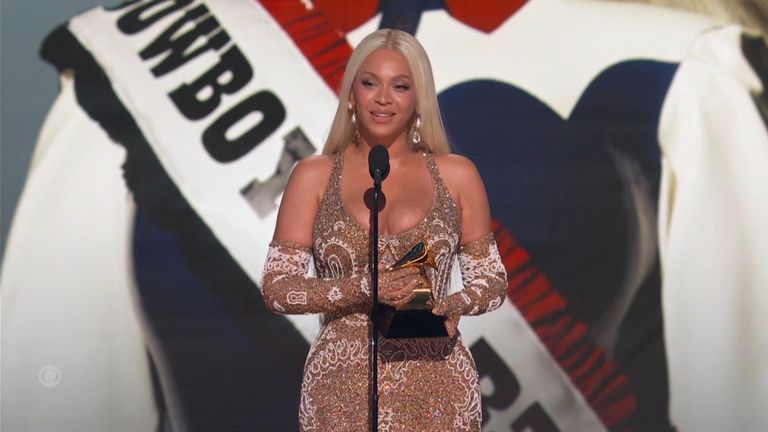 Beyonce wins album of the year at 2025 Grammys