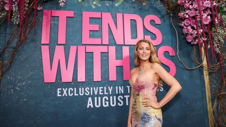 Blake Lively attends the It Ends With Us premiere in New York City in August 2024. Pic: Reuters