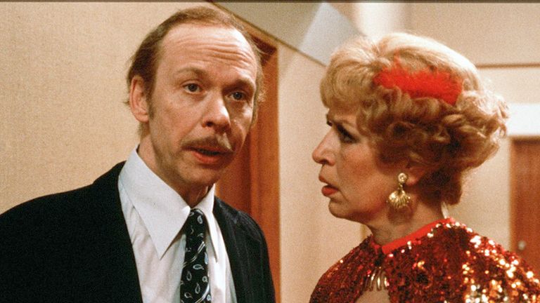 Brian Murphy and Yootha Joyce in George and Mildred.
Pic: ITV/Shutterstock
