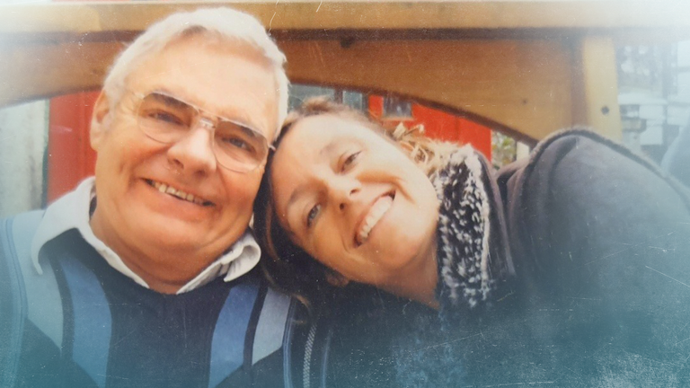 Helen with her father, Ian