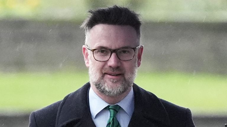 Charles Hanson arriving at Derby Crown Court on Monday. Pic: PA