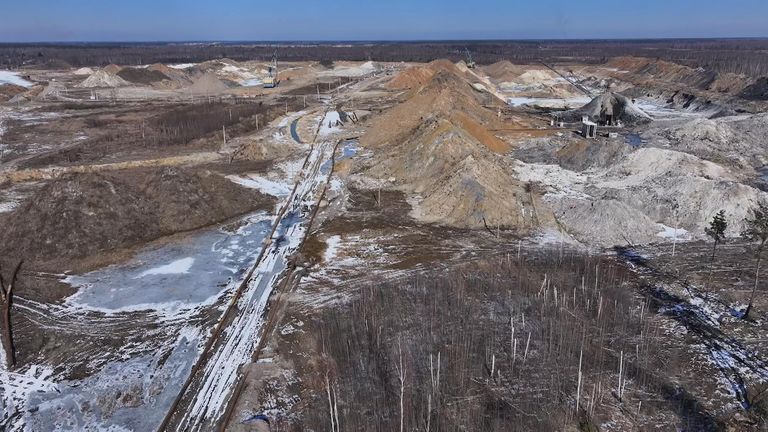 Titanium mine in Ukraine