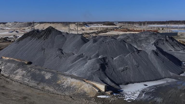 Inside one of Ukraine's rare earth mines - where a Star Wars-esque machine is at work