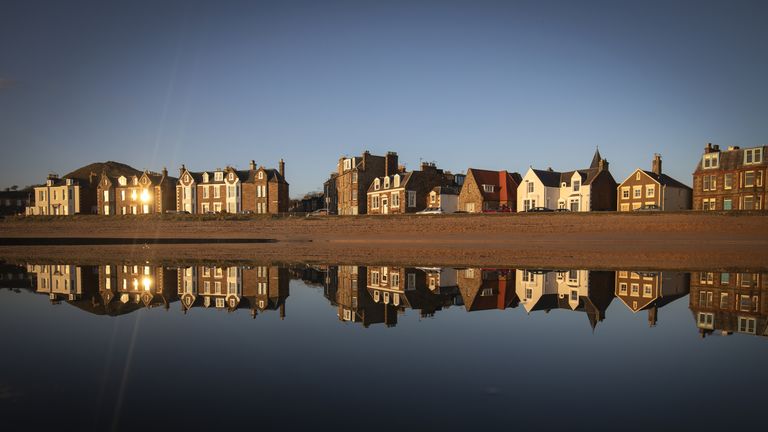 Melbourne Road in North Berwick, East Lothian. Pic: PA