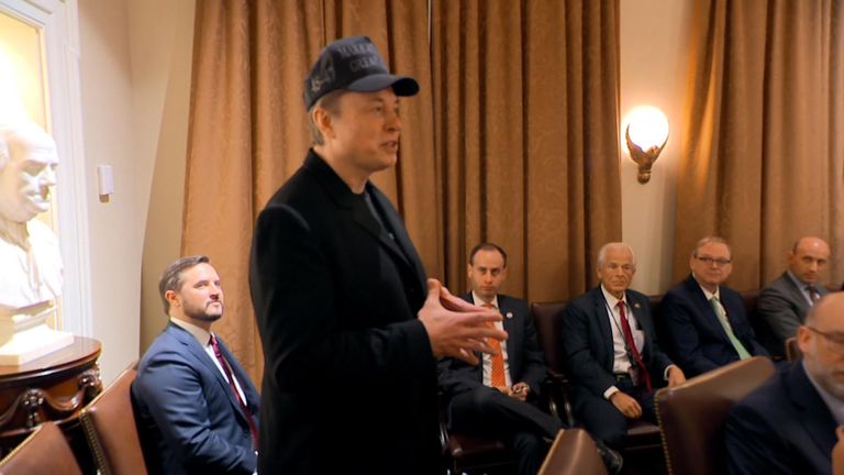 Trump Cabinet Meeting SOT Elon Musk Says He&#39;s Getting &#39;Death Threats&#39;
