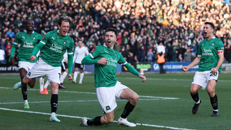Liverpool suffer shock defeat in FA Cup to struggling Championship side Plymouth Argyle UK News Sky News