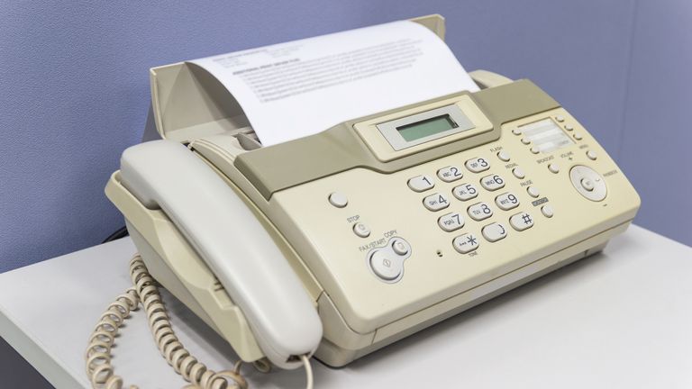 A fax machine. Pic: iStock