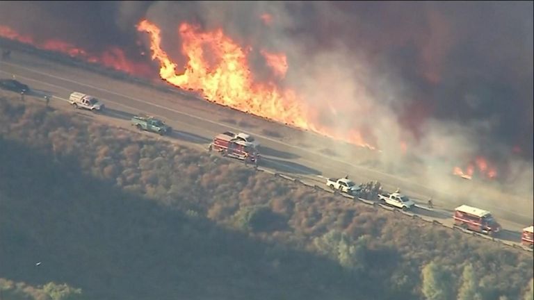 LA wildfires: California company admits possible role in starting fires | News UK Video News | Sky News