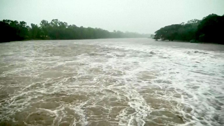 Flood in Townsville, Australia. PIC: Queensland/AP Ambulance Service