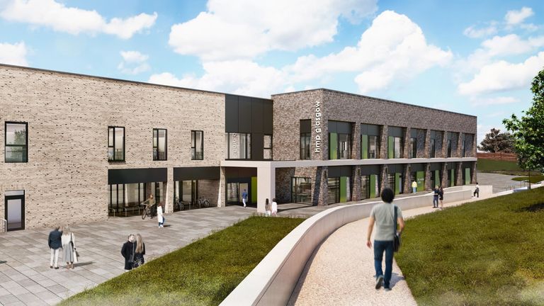 Artist impression of HMP Glasgow. Pic: SPS/Holmes Miller