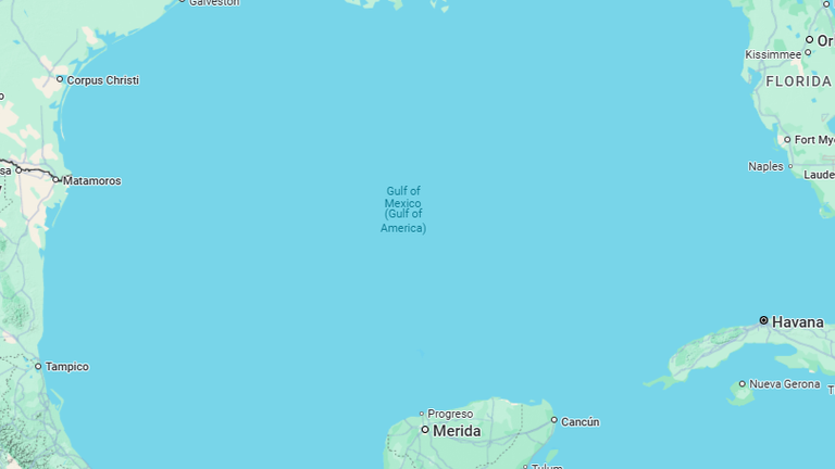 How the Gulf appears to most of the world, outside the US and Mexico.
Pic: Google Maps