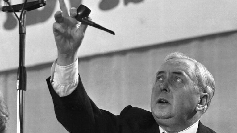 Harold Wilson cultivated a man-of-the-people image. Pic: AP