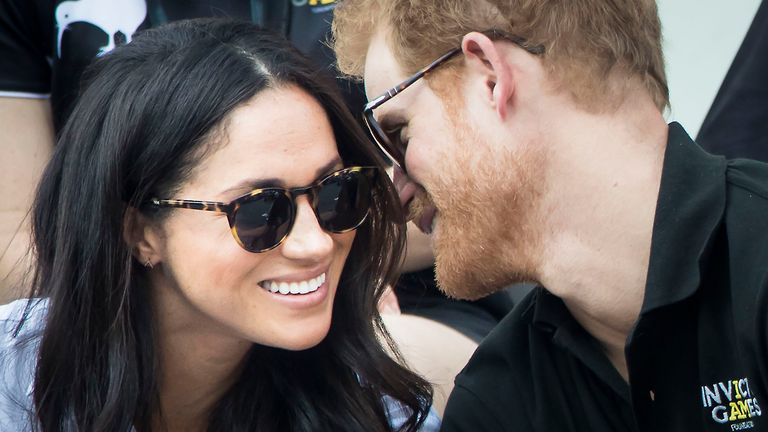 Meghan and Prince Harry, pictured at the 2017 Invictus Games. Pics: PA