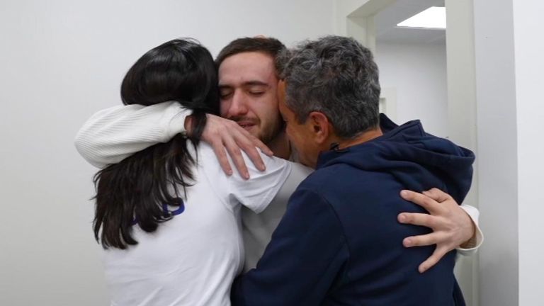 Israeli hostage reunited with parents