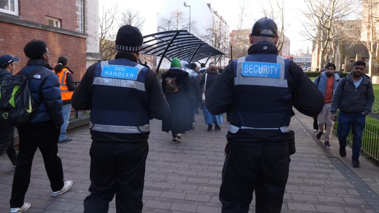 University of Leeds student protest security