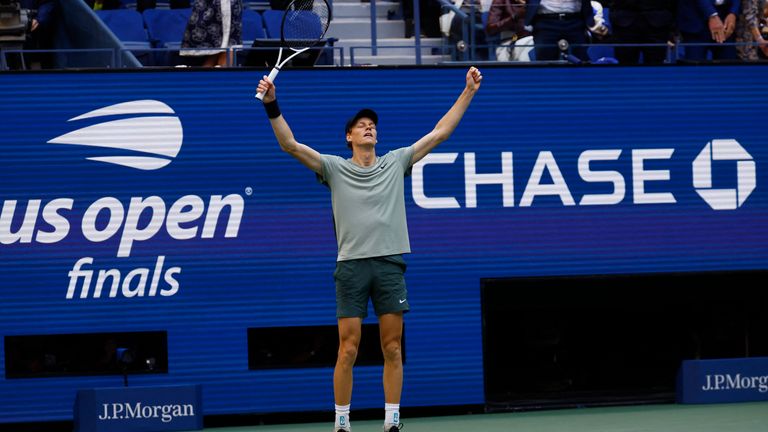 The sinner was allowed to continue the competition, allowing him to win the US Open in September. Photo: Mike Frey-Immagn Images/Reuters