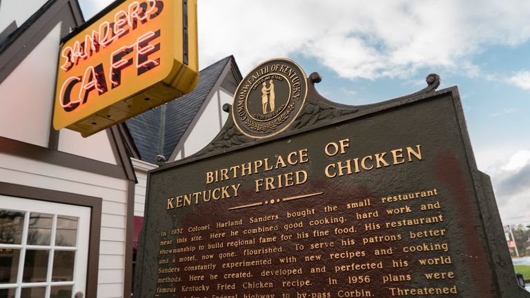 A sign marking the birthplace of the fast food giant.
Pic: iStock