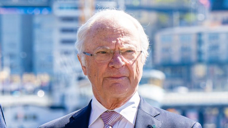 Danish Royals State Visit To Sweden - Day 2 ** STORY AVAILABLE, CONTACT SUPPLIER** Featuring: King Carl Gustaf Where: Stockholm, Sweden When: 07 May 2024 Credit: Dutch Press Photo/Cover Images **NOT AVAILABLE FOR PUBLICATION IN THE NETHERLANDS OR FRANCE**  (Cover Images via AP Images)