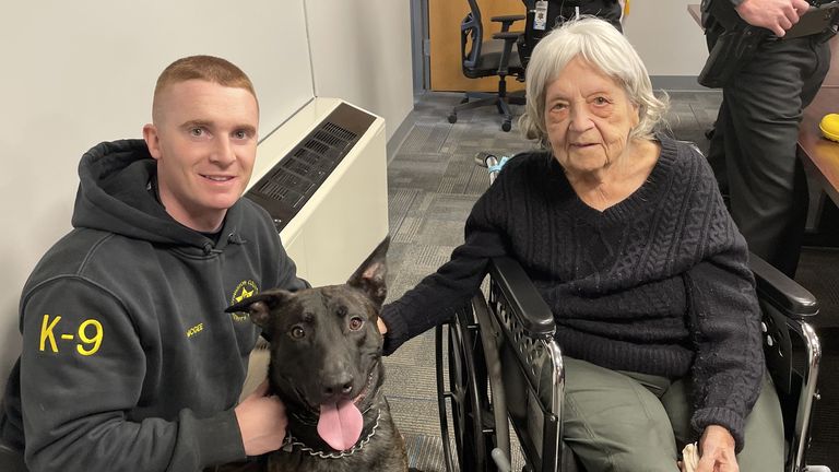 Loretta pictured on 10/02/2025 celebrating her 104 y/o birthday (which was on 08/02/2025) by visting the local jail (Livingston County Sheriff's Office, Geneseo, NY state) from nearby Avon Nursing Home in Avon, NY state. No surname. Pic: Livingston County Sheriff's Office
https://www.facebook.com/livcosheriffs/posts/our-new-friend-loretta-came-by-the-sheriffs-office-today-to-have-her-104th-birth/1038689914957735/
