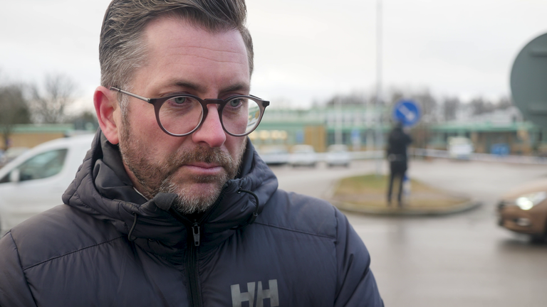 Marcus Ahltun, headteacher at one of the schools at an adult education centre in Orebro, where Rickard Andersson opened fire. Still from SN footage, Ashna Hurynag VT: FTV PKG Sweden Shooting Hurynag Orebro 050225
