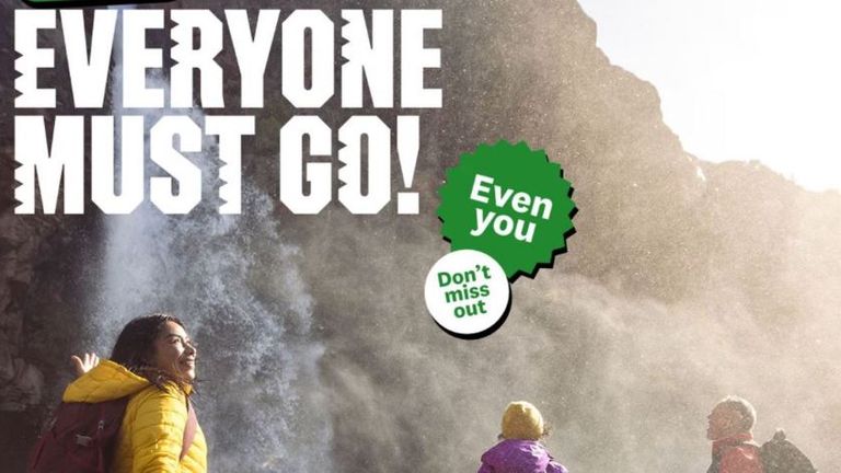 Poster used as part of New Zealand tourism campaign. Pic: NZ Tourism