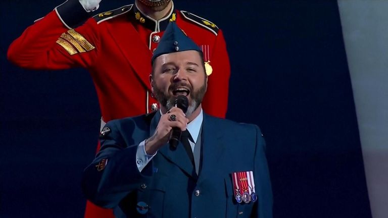 American national anthem being booed by Canadians at start of game. Source: SNTV No archive. No use after 18/02/2025
Still from footage of NHL game between United States and Canada at the 4 Nations Face-Off in Montreal. match started with three fights in the first nine seconds