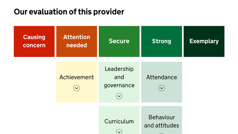 Report card proposal. Pic: Ofsted