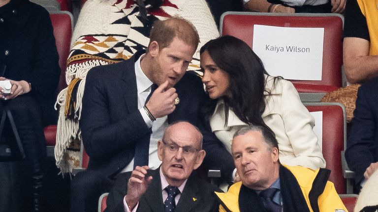 The Duke and Duchess of Sussex attend the opening ceremony of the 2025 Invictus Games in Vancouver, Canada. The games will take place across Vancouver and Whistler. Picture date: Saturday February 8, 2025.