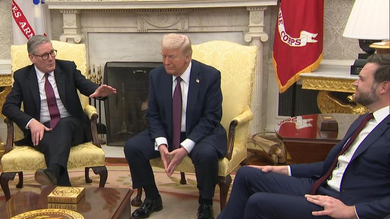 Speaking in the Oval Office, just across from Sir Keir Starmer, Vance said "we have a special relationship with the UK and our European allies, but there have been infringements on free speech".