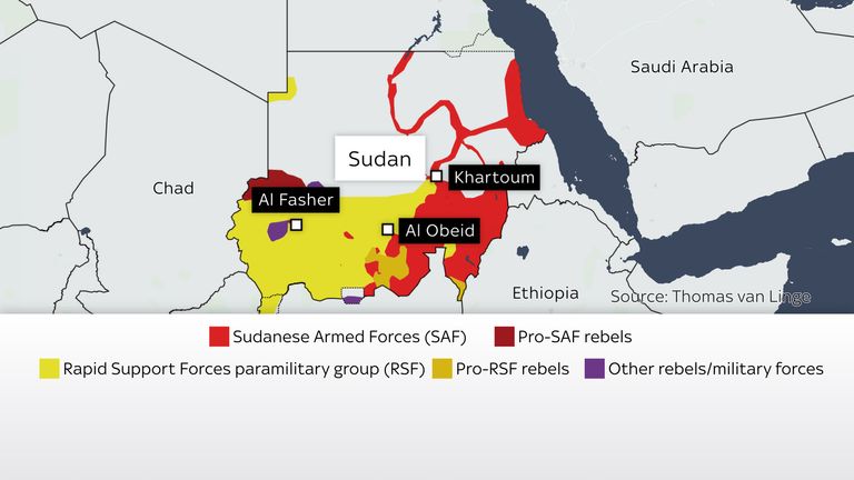 Sudan map