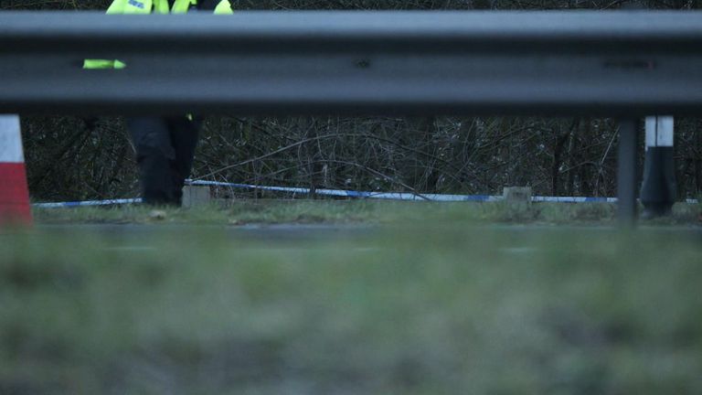 Police at the scene by the A19 in Thirsk