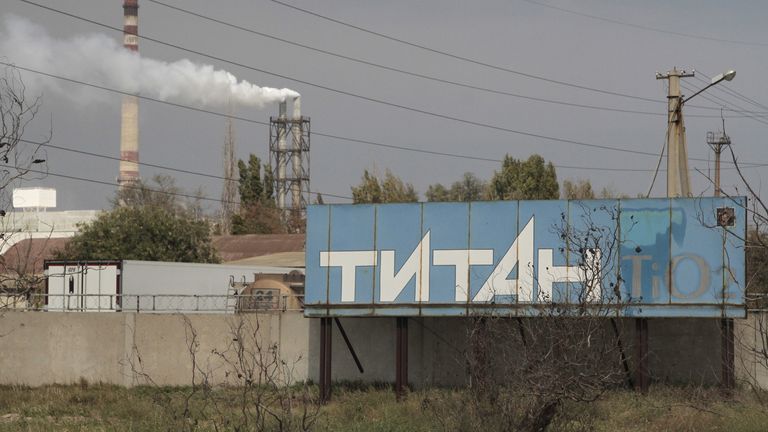 A titanium plant in Armyansk, Crimea. File pic: Reuters