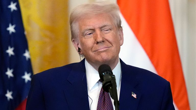 Three things have solidified European leaders' fears over Donald Trump's plans. Pic: AP 