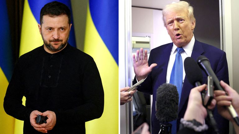 Volodymyr Zelenskyy and Donald Trump. Photo: Reuters